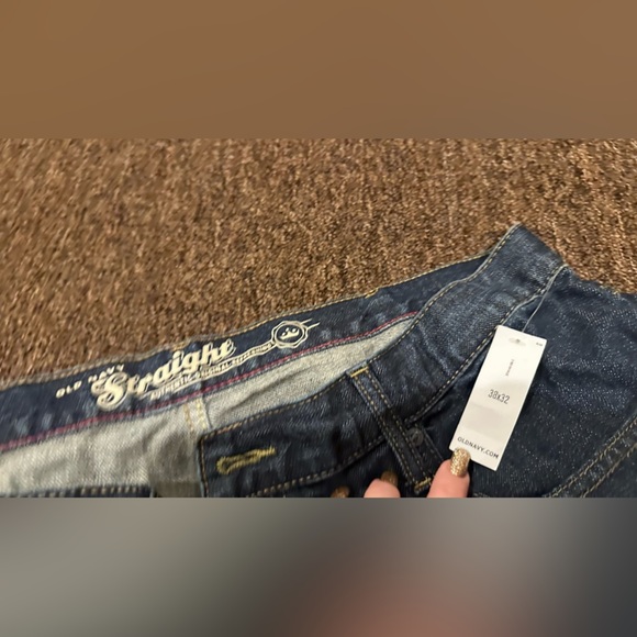 NWT Old Navy Straight Jean’s Dark Wash 38x32 men’s bottoms casual pockets - Picture 5 of 5